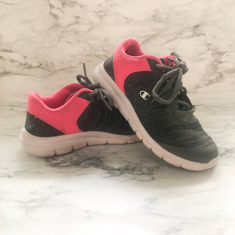 Champion kids pink and grey sneakers